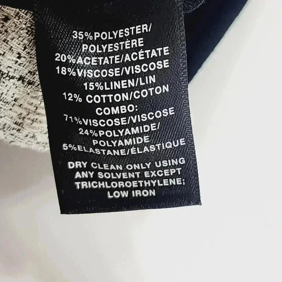 Lafayette 148 New York Cap Sleeve Textured Color block Sheath Dress 4 - Picture 9 of 10